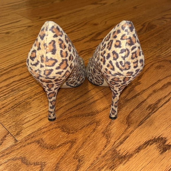 Nine West Woman’s Cheetah Print Heels Size 8.5M - Picture 4 of 7